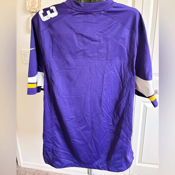 NFL Purple Vikings Jersey with White Accents